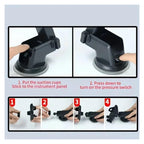 Black car phone holder suction cup phone holder car suitable for phone holder (suction cup type)