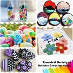 24 color acrylic paint markings, double pointed, with 1mm ultra-fine and 1-5mm point tips, waterproof, non-toxic, suitable for rocks, glass, ceramics