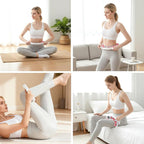 Pink leg massage roller clip, calf muscle relaxation and shaping tool, yoga fitness leg trainer, slimming leg muscle relaxer.