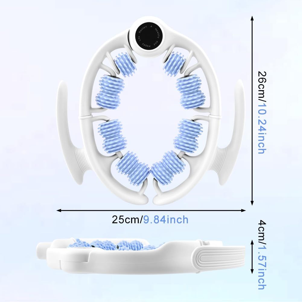 Blue leg massage roller clip, calf muscle relaxation and shaping tool, yoga fitness leg trainer, leg muscle relaxation and slimming device.
