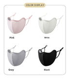 Pink thick plush warm mask with breathable holes, women's windproof and cold proof skiing mask, warm winter outdoor snow sports mask