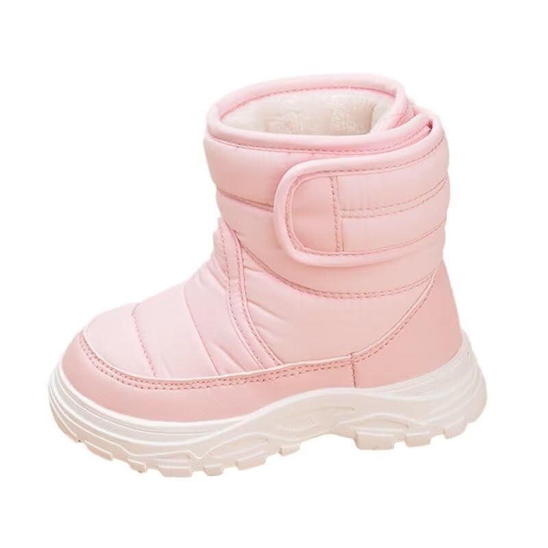 Toddler Boy Girl Anti Slip Warm Winter Boots pink AU5 Size for Outdoor Walking Snow Sport Trekking