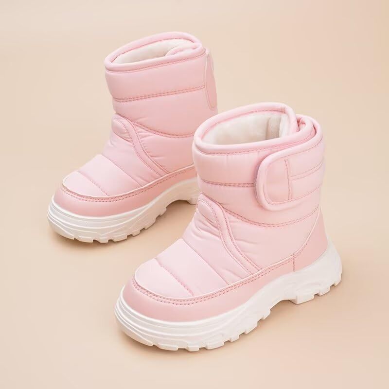 Toddler Boy Girl Anti Slip Warm Winter Boots pink AU8 Size for Outdoor Walking Snow Sport Trekking