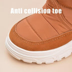 Toddler Boy Girl Anti Slip Warm Winter Boots Brown AU7 Size for Outdoor Walking Snow Sport Trekking