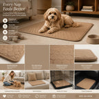 2pcs Coffee Pet Pad, Size S (50×35cm)