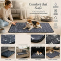 2pcs Grey Bone Print Pet Pad, Size S (50×35cm)