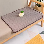 2pcs Grey Bone Print Pet Pad, Size L (70×50cm)