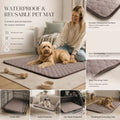 2pcs Coffee Ice Silk Pet Pad, Size S (50×40cm)