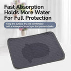 2pcs Blue Ice Silk Pet Pad, Size S (50×40cm)