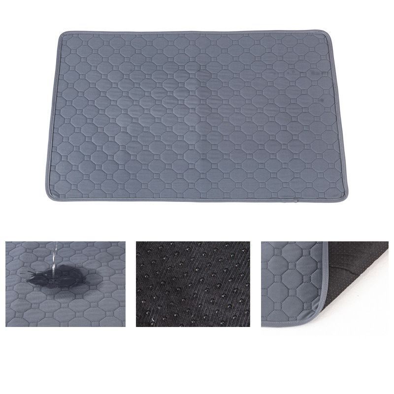 2pcs Blue Ice Silk Pet Pad, Size M (60×50cm)
