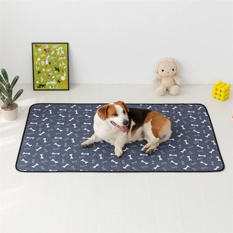 2pcs Pink Ice Silk Pet Pad, Size S (50×40cm)