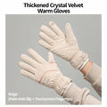 2 Pairs Thermal Gloves,Anti-slip - Beige