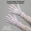 2 Pairs Thermal Gloves,Anti-slip - Light Purple