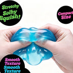 Soft Cube Squishy 5.6cm Mood Boost Fidget Toy (blue)