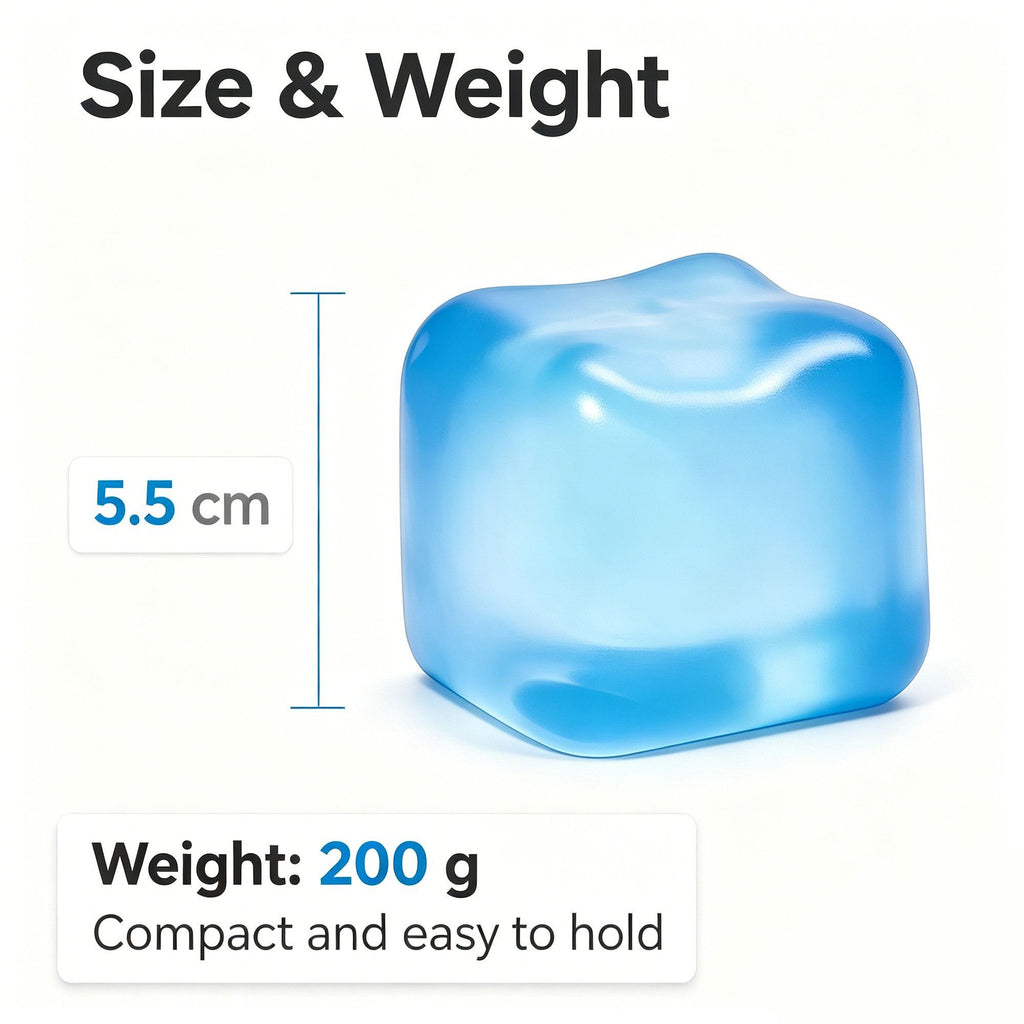 Soft Cube Squishy 5.6cm Calming Fidget Toy (purple)