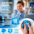Crisp Blue Ice Cube Squishy 5cm, Coastal Chill Stress Release