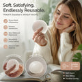 Pure Dreamy White Squishy, Mellow Unwind Desk Toy 6cm 3 Pack