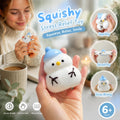 Cool Tone Mud Feel Squeeze Toy, Relax After Outdoor Trips – Blue Snowman