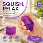 Mellow 5.5cm Solid Purple Ice Cube Squishy