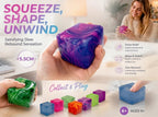 Gentle Unwind Solid Blue + Solid Purple Ice Cube Squishy 2 Pack