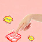 8pk 3cm Heart Pop It Fidget Keychain