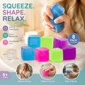Gentle Mellow Solid 4-Colour Ice Cube Squishy 8 Pack
