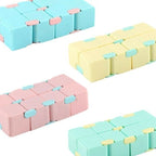 1pk Pastel Blue Infinity Cube Fidget Toy Gift Box