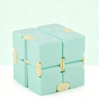 1pk Pastel Green Infinity Cube Fidget Toy Gift Box