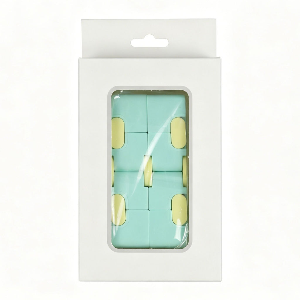 1pk Pastel Green Infinity Cube Fidget Toy Gift Box