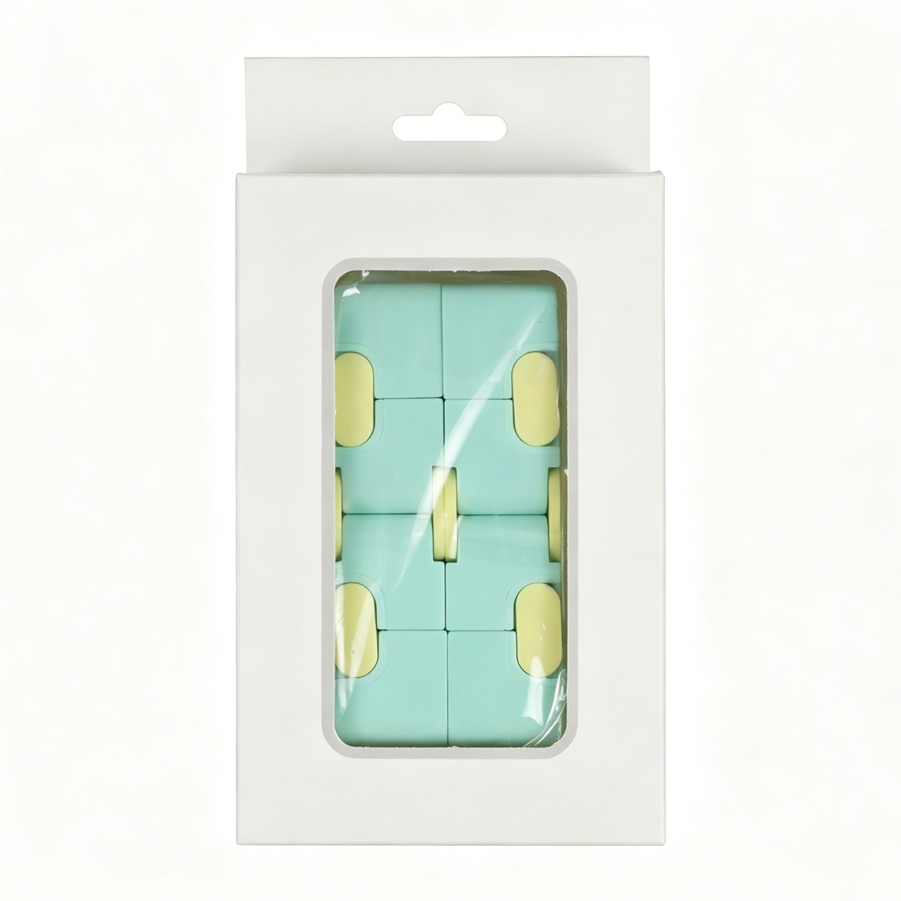 1pk Pastel Green Infinity Cube Fidget Toy Gift Box