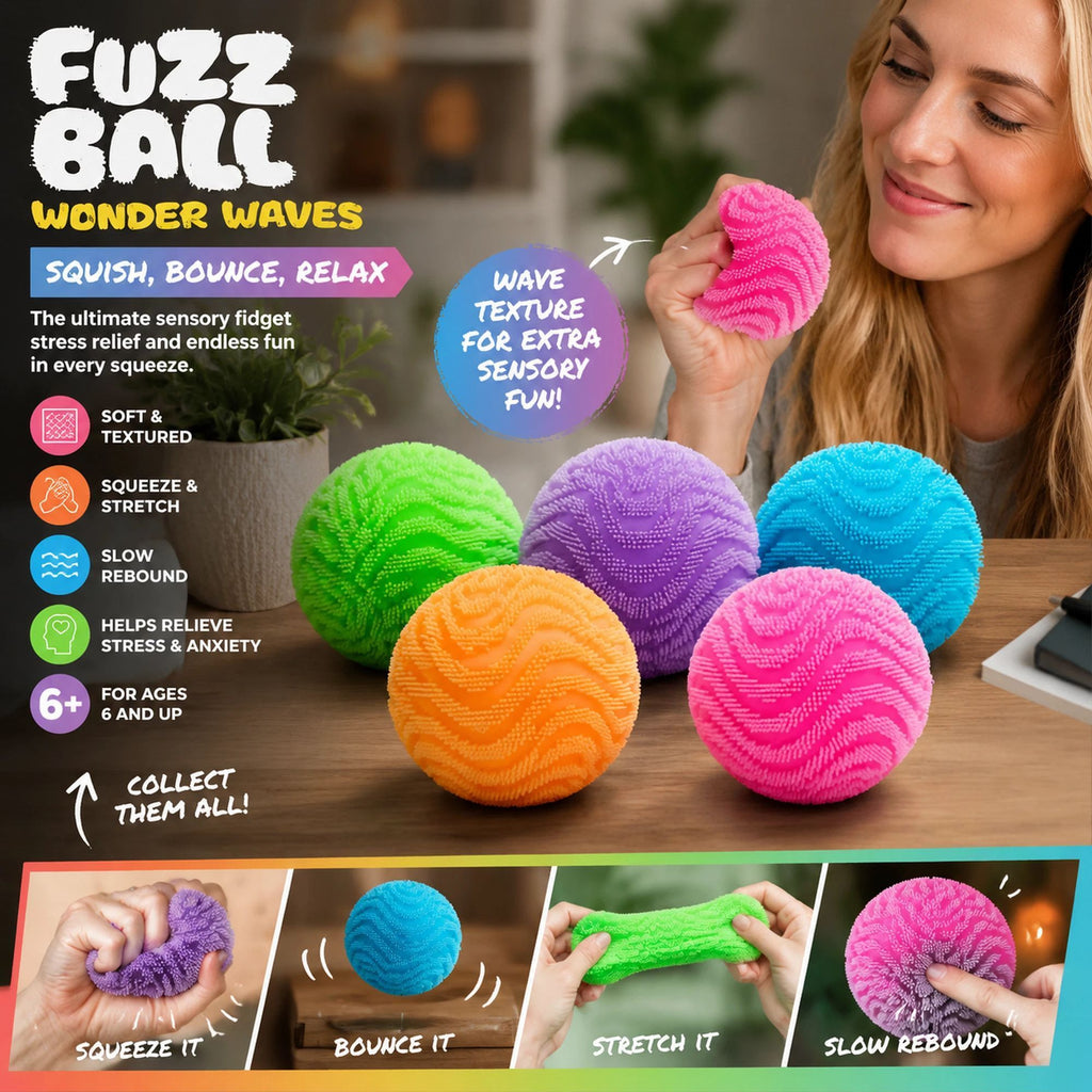 Earthy Duo Purple & Green Spiky Ball Squishy 2 Pack