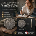 Sentimental Vintage Decision Coin Replica, Perfect Holiday Gift, 1 Pack