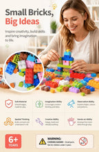 Portable Mini Building Blocks DIY Puzzle Toy, 200pcs Plain Bag Regular Colours (Separater & Instruction Included)