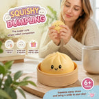 Stress Relief Giant Bun Squishy, Holiday Present, Plain Yellow