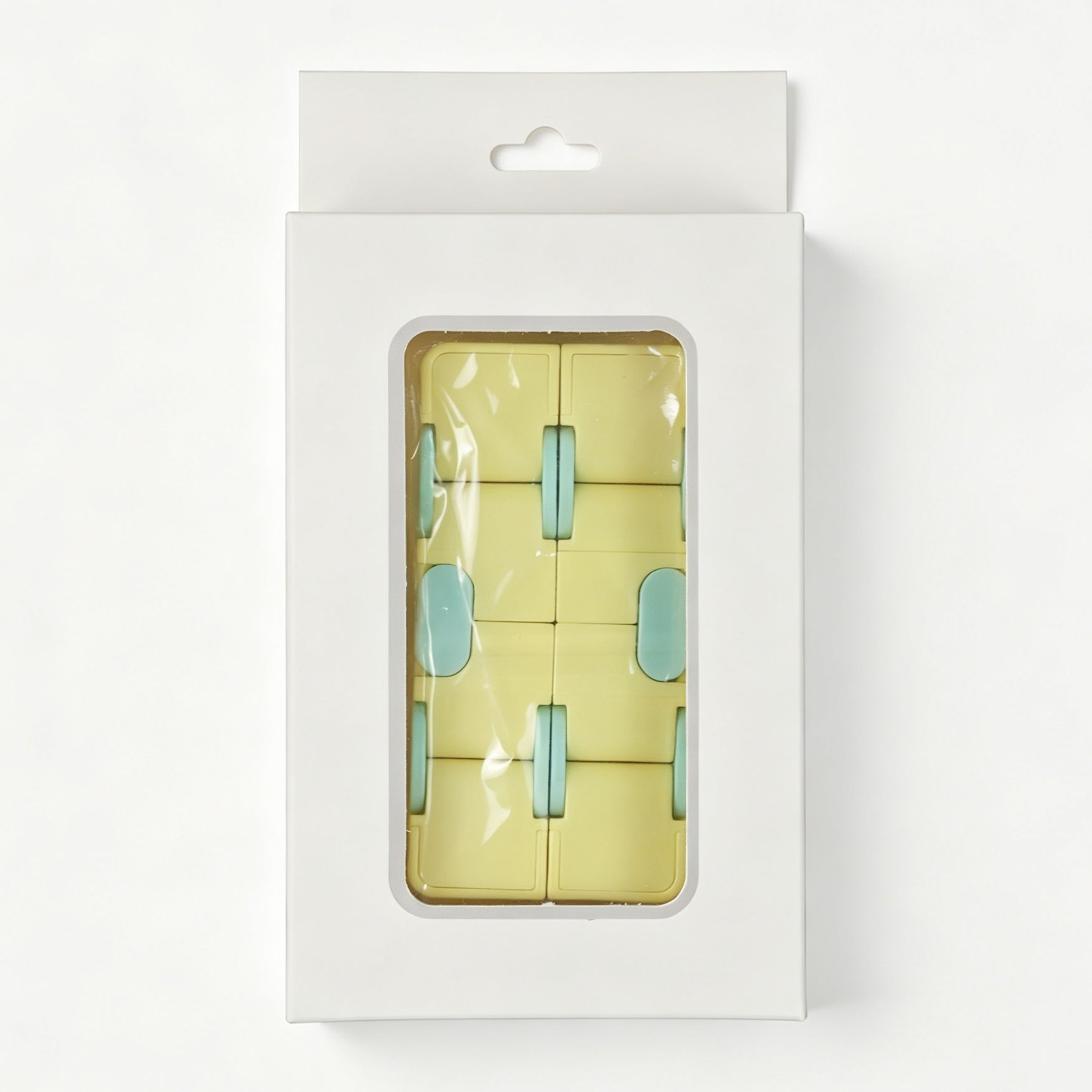 2pk Pastel Yellow Macaron Infinity Fidget Cube