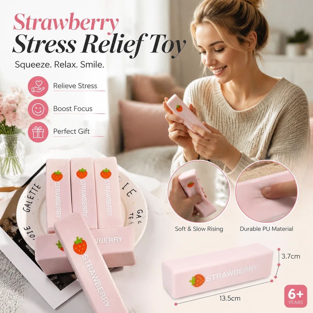 Yellow & Pink Butter Stick 23cm Stress Relief Toy 2 Pack