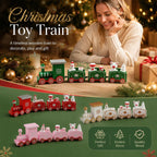 Pink Box Christmas Train Ornament 2 Pack, Cute Xmas Gift