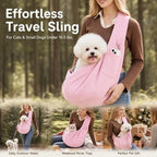 Breathable Cat Carrier Up To 16.5lbs, Pink With Phone Pocket, Lovely Pet Accessory Holiday Gift