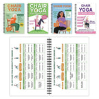 Dual Set Coil Bound Elderly Chair Yoga Weight Loss Journals, Stable Strength & Balance Awareness Programs