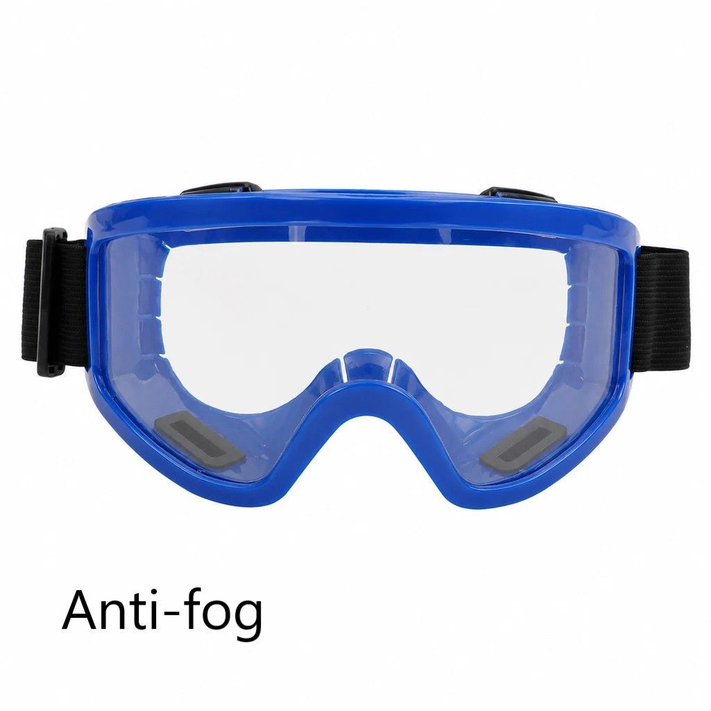 Kind Gift Windproof Cycling Ski Goggles, Blue Frame Clear Lens