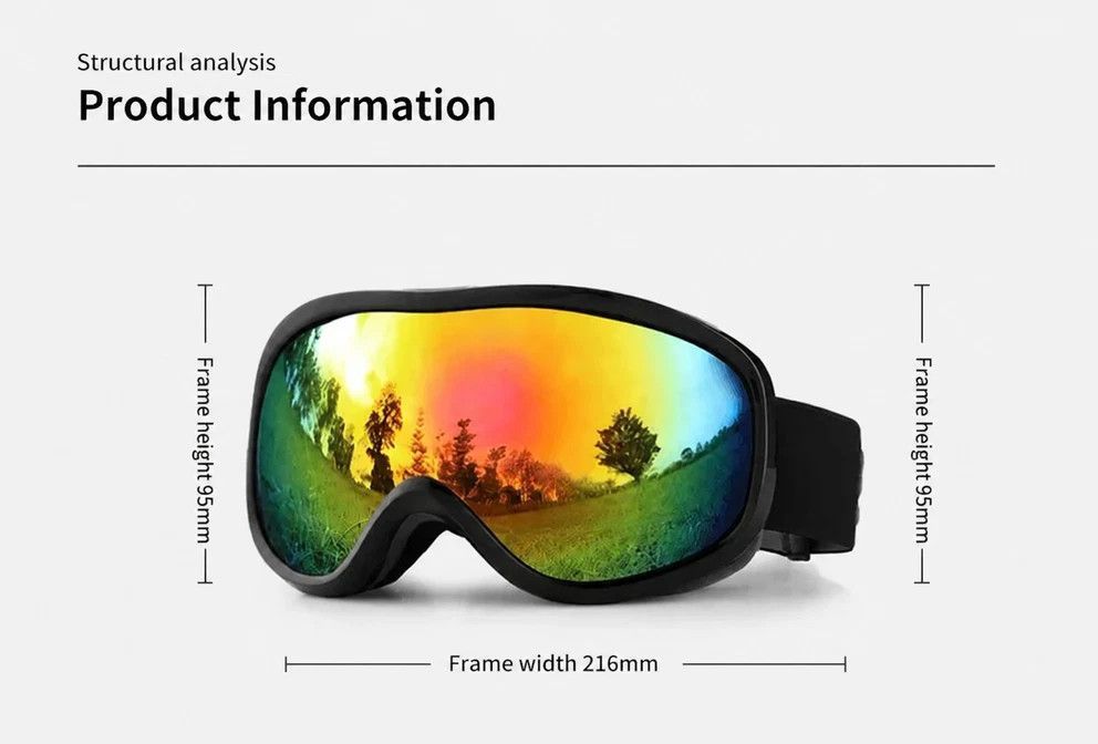 Lovely Casual Gift For Skiers, Wind Resistant Anti-Reflection Ski Glasses Soft Pink Lens, White Frame