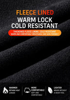 Thermal Ski Balaclava With Glass Holes, Black & Grey Long, One Size, 2 Pcs