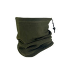 Thoughtful Ski & Cycling Gift Fleece Drawstring Neck Gaiter, Army Green, Windproof Thermal Neck Warmer
