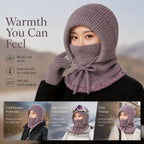 Supple Stretch Knit Snow Hat Dusty Pink One Size, Wind Resistant Fabric For Skiing & Relaxed Daily Fits