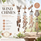 Antique Hollow Iron Heart Wind Chime, Metal Wind Spinner Hanging Bell Decor For Patio Yard, Warm Holiday Gift