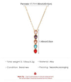 Oval Time Gem Glass Alloy Pendant Necklace, KC Gold Tone, Lovely Daily & Party Jewelry Gift For Her