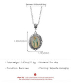 Trendy Oval Time Gem Glass Alloy Neck Chain, Antique Silver Plating, Versatile Decor Gift For Holiday Dinner Party