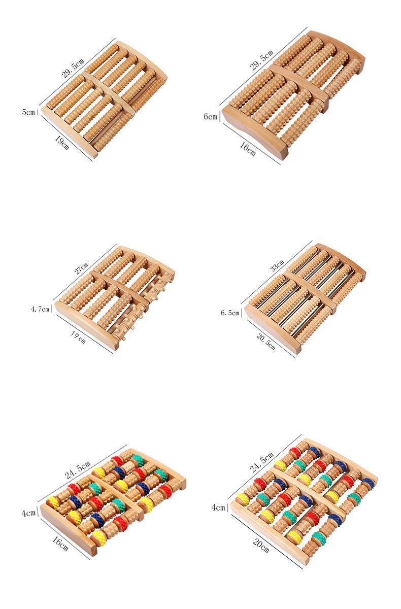 Five-Row Double Gear Foot Acupoint Roller, Intensive Sole Massage, Great Health Gift For Elders