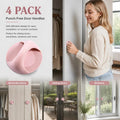 Self Adhesive Punch-Free Drawer Pull Handle, Strong Stick On Handle For Cabinet & Sliding Window, Pink, 4 Pcs, Lovely Interior Decor Gift