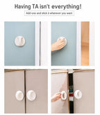 Punch-Free Self Adhesive Pull Handles, Mixed Color Blue Green Pink White, Stick On Handle For Cabinet & Sliding Door, 4 Pcs, Multi-Scene Home Gift